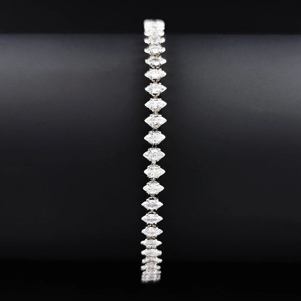 New Marquise Oval Square Silver Women Gift Jewelry