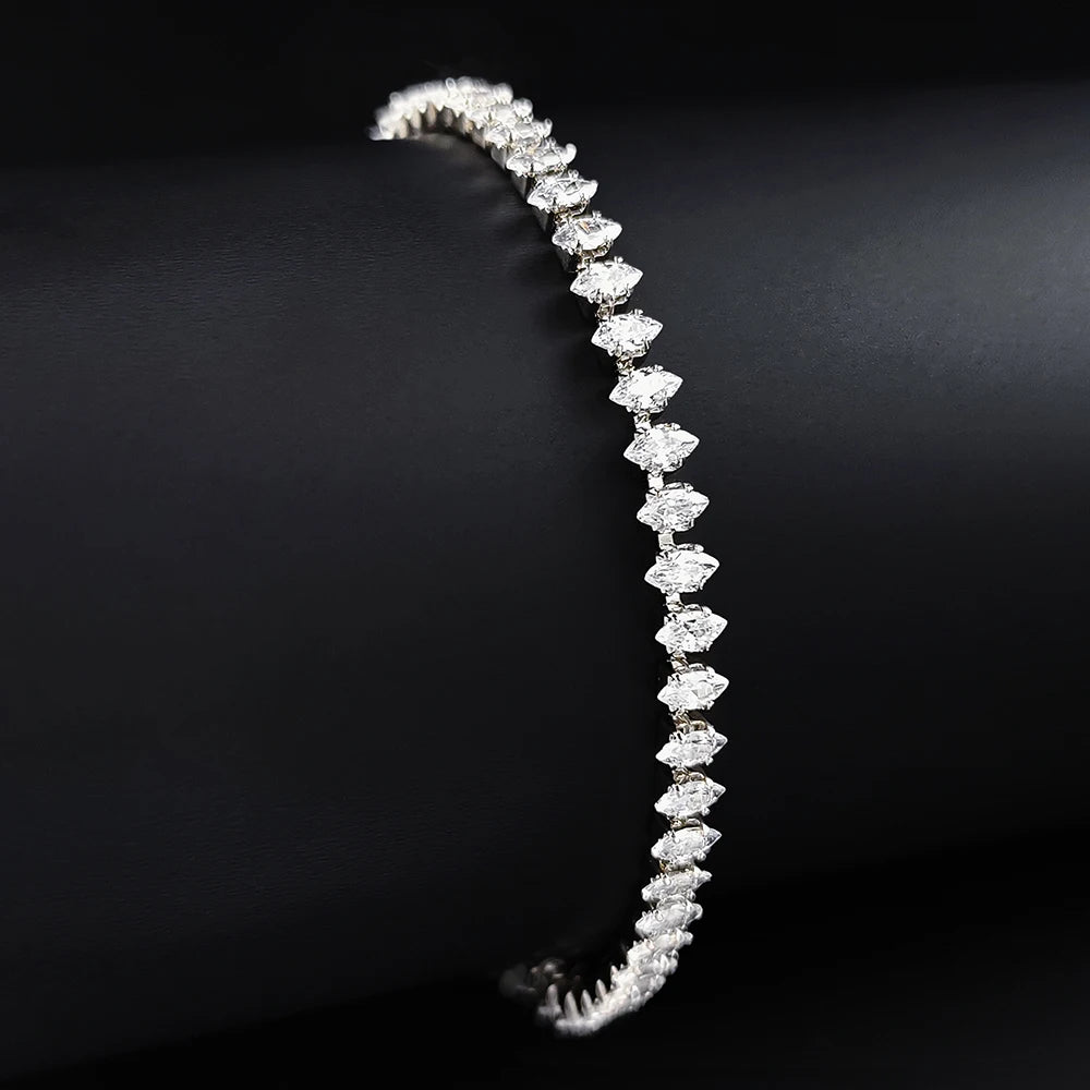 New Marquise Oval Square Silver Women Gift Jewelry