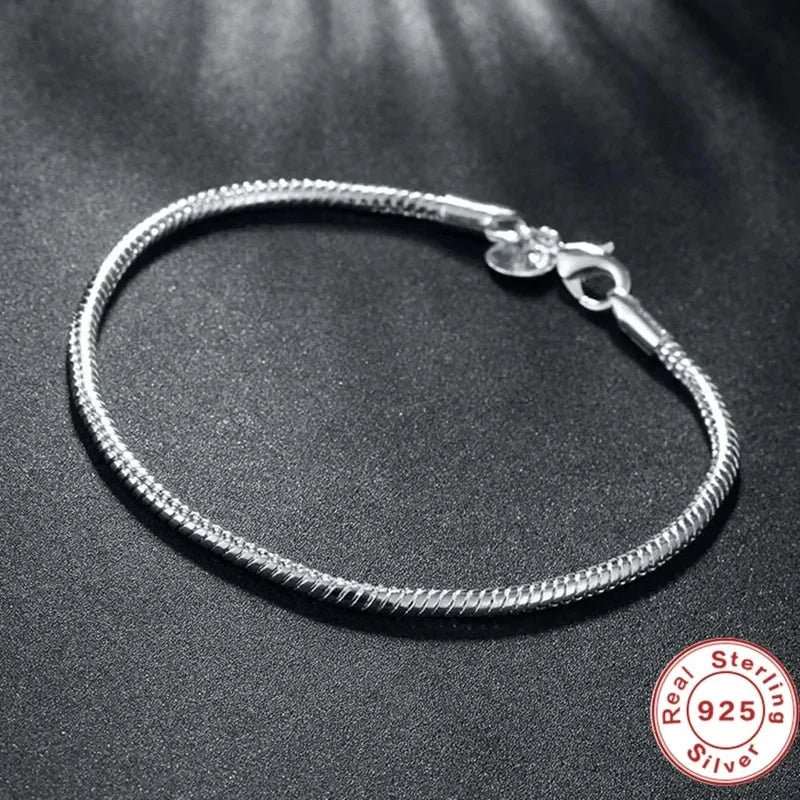 Original Jewelry 925 Sterling Silver Charm Bracelet