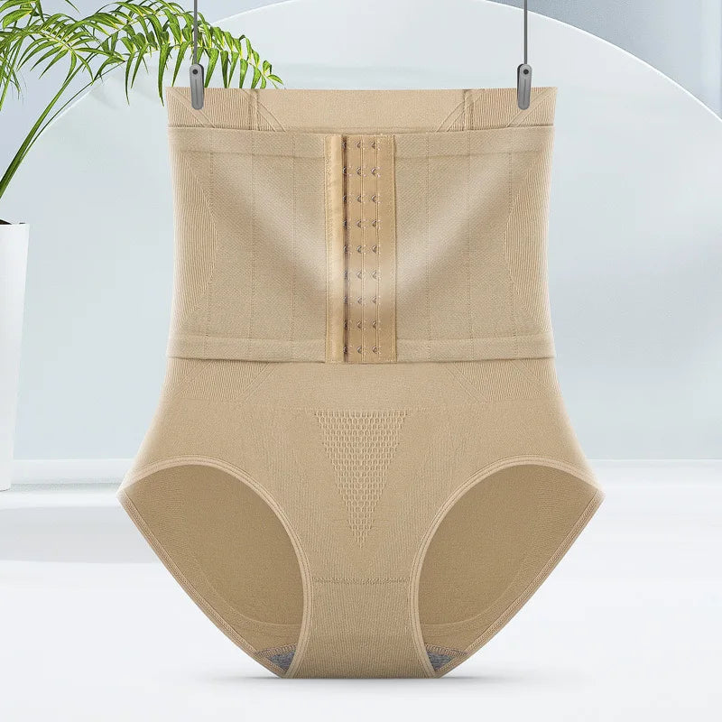2pcs Women High Waist Shaping Briefs Buckle adjustment