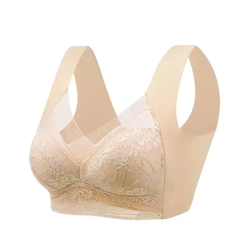 Women Large Bra Push Up Bralette Lace Wireless