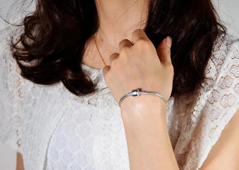 Original Jewelry 925 Sterling Silver Charm Bracelet