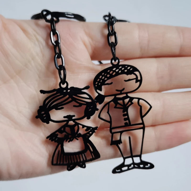 Personalized Children's Drawing Necklace Stainless Steel