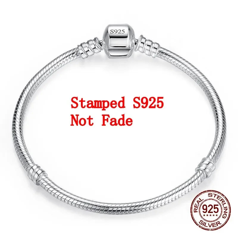 Original Jewelry 925 Sterling Silver Charm Bracelet