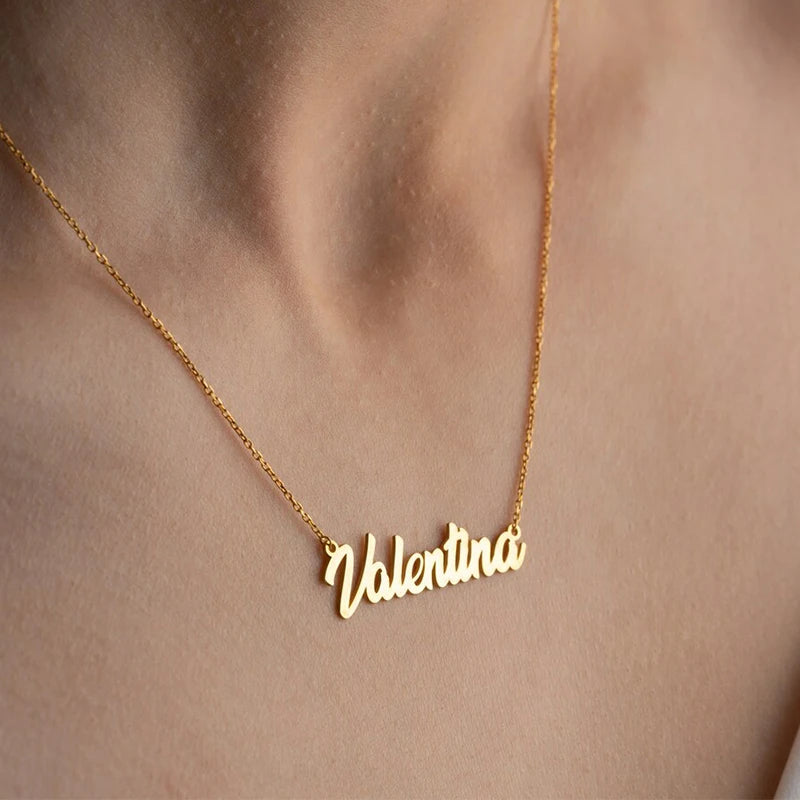 Personalized Custom Multiple Names Heart Necklace Stianless Steel Custom Couple Kids Name Necklace