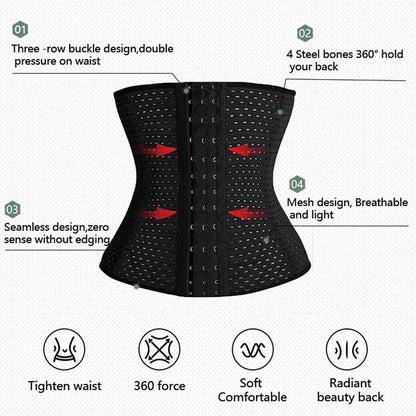 Waist Trainer Corset Shaper Girdle Body Building Women Postpartum Belly Slimming Belt Modeling Strap Tummy Control Shapewear