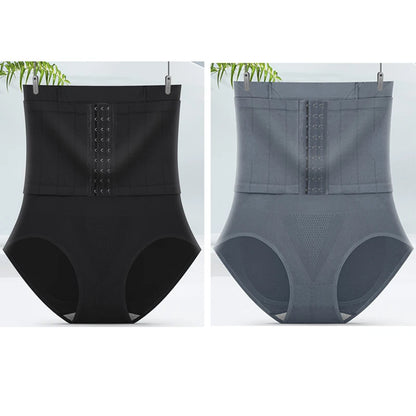 2pcs Women High Waist Shaping Briefs Buckle adjustment