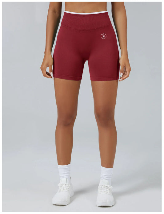 Pantalones cortos deportivos Allure The Brand para mujer, sin costuras, de color sólido, ajustados, de cintura alta, para yoga, correr y deportes