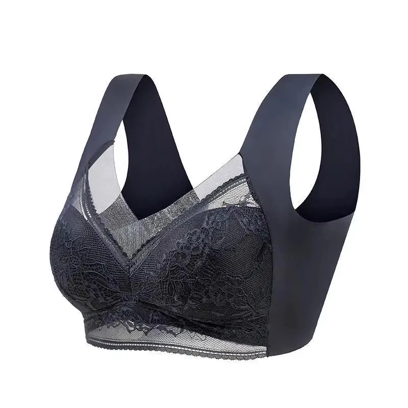 Women Large Bra Push Up Bralette Lace Wireless