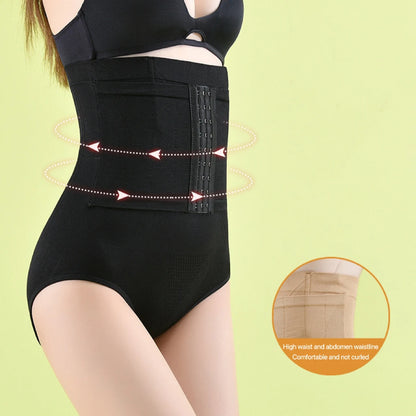 2pcs Women High Waist Shaping Briefs Buckle adjustment