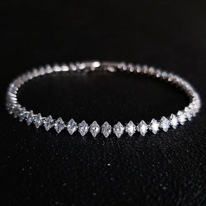 New Marquise Oval Square Silver Women Gift Jewelry