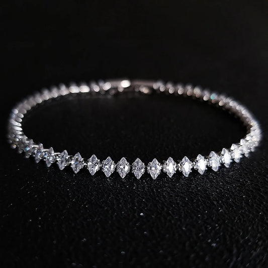 New Marquise Oval Square Silver Women Gift Jewelry