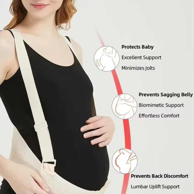 Maternity Belly Bands For Pregnant Women Belt Pregnancy Support Breathable Abdominal Binder Back Adjustable Belly Maternidad