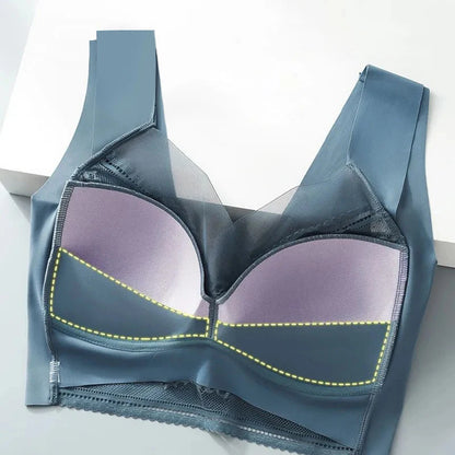 Women Large Bra Push Up Bralette Lace Wireless
