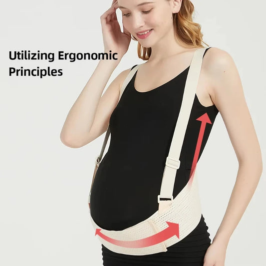 Faja abdominal de maternidad para embarazadas, soporte para el embarazo, transpirable, ajustable para la espalda
