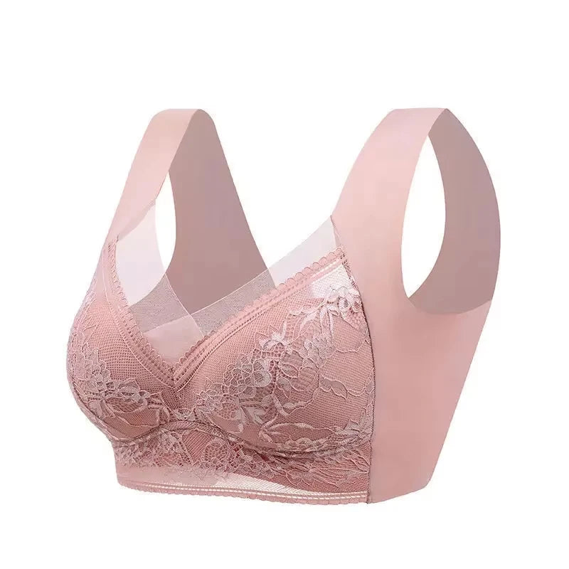 Women Large Bra Push Up Bralette Lace Wireless