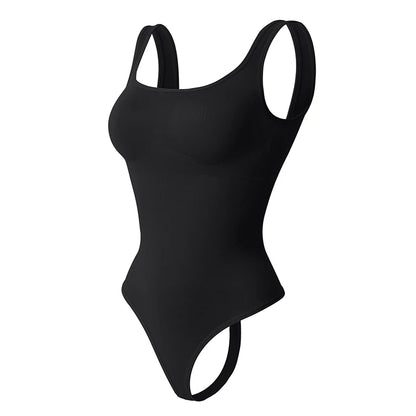 Bodysuits for Women Tummy Control Shapewear Seamless Square Neck Thong Bodysuit Sculpting Shaper Tank Top Jumpsuit