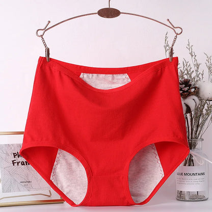 6 braguitas menstruales para niña, braguitas fisiológicas para mujer, bragas antifugas para la menstruación, ropa interior de algodón de cintura alta.